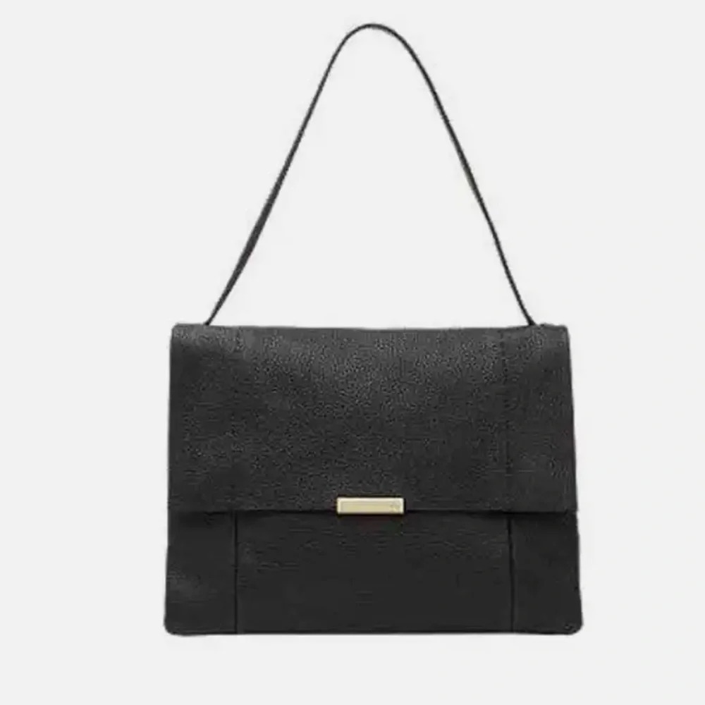 Ted Baker London Classic Black Leather Proter Shoulder Bag - NWT